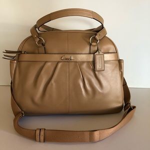 Coach leather diaper bag